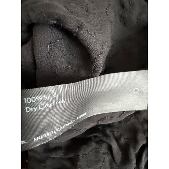 Eileen Fisher Black Sequin Silk Top short sleeve size large womens - Picture 4 of 4